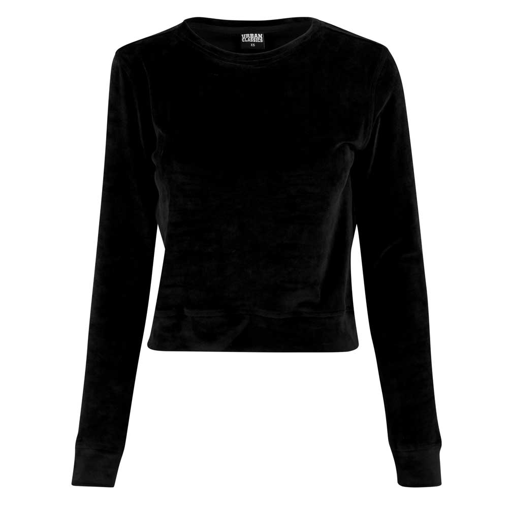 Urban Classics Urban Classics Sweatertrui Short Velvet Crew Urban Classics Urban Classics Sweatertrui Short Velvet Crew